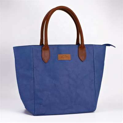 Wholesale Custom Cheap Washable Kraft Paper Ladies Handbag With High Quality