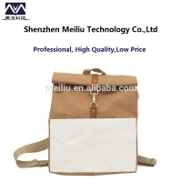 Packing Factory Custom waterproof Paper Bags/hot selling Washable Paper Bag wholesale travel backpack bag