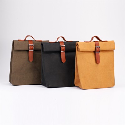 Most popular washable kraft paper lunch bag in the fashion styles